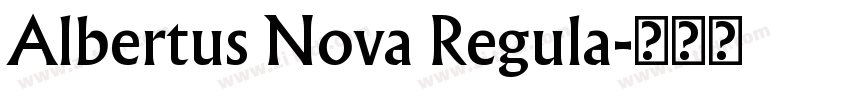 Albertus Nova Regula字体转换